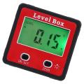 Digital Protractor Inclinometer Leveling Box Measuring Tools Red