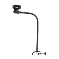 Flexible Gooseneck Microphone Stand with Desk Clamp for Radio