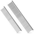 2pcs Stainless Steel Pet Comb, Grooming Dog Brush, Pet Supplies
