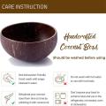 1set Natural Coconut Shell Bowl Spoon Set Creative Coconut Bowls