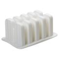 Silica Gel Ice Cream Mould Popsicle Mold 10 with High Quality White