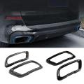 Car Tail Throat Decorative For-bmw X5 G05 X6 G06 X7 G07 Carbon