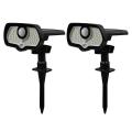 Solar Spot Lights Outdoor Solar Lights for Yard Pathway Garden 2 Pcs