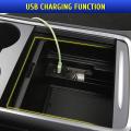 Center Console Tray Storage Box with Usb Type-c for Tesla Model 3 Y