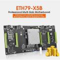 Eth79-x5b Btc Mining Motherboard with E5 2620 Cpu+8g Ddr3 Ram