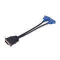 Dms-59 Pin Male to Dual Vga Female Y Splitter Adapter Cable
