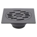 Stainless Steel Duty Drain Cover Home Shower Floor Drain Black 1#