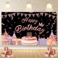 Birthday Party Decorations Backdrop and Door Banner B