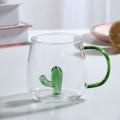 3d Glass Cup Home Juice Cold Drink Water Cup Transparent Glass Mug M
