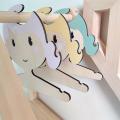 5pcs Mori Wooden Girl Shape Hanger(green)