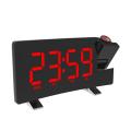 Led Digital Alarm Clock Fm Radio Time Projector for Bedroom Bedside