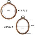 Christmas Embroidery Frame Circle for Art Craft Sewing(6pcs,4 Inch)
