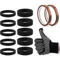 Tumblers Silicone Bands Kit with Glove for Heat Press Machine Diy Art