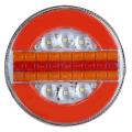 24v 49 Led Round Hamburger Rear Tail Lights Sequential Dynamic