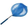 Outdoor Net Bag Stainless Steel Telescopic Catching Net-blue