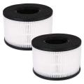 2 Pcs 3 In 1 True Hepa Filter Elements,for Partu Bs-03 Air Purifier