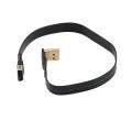Displayport Ribbon Male-female Flat Emi Shielding Fpc Cable, 30cm