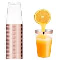 Rose Gold Disposable Transparent Party Cup Plastic Party Cups