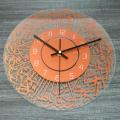 Islamic Quartz Acrylic Wall Clock Pendulum Muslim Living(copper)