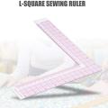 Sewing 90-degree L Shape Square Metric & Imperial Clothing Ruler