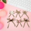 6pcs Christmas Tree Topper Bowknot for Indoor Outdoor Christmas Party