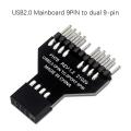 5 Pcs Expansion Card Usb2.0 Motherboard Speed Measurement with 9-pin