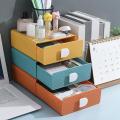 Desktop Organizer Storage Drawer Makeup Box-yellow