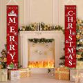 Christmas Porch Sign Christmas Banners for Indoor Outdoor Front Door