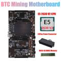 X79 H61 Btc Miner Motherboard with E5 2630 V2 Cpu+recc 4g Ddr3 Ram