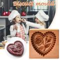 Cookie Mold Shortbread Mold Wooden Biscuit Cutter Cookie Mold A