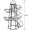 Spiraling Design Metal Standing Egg Skelter/dispenser Rack (black)