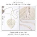 2 Pack Hand-woven Cotton Curtain Tiebacks ,bohemian Home Decor ,beige