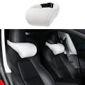 Car Seat Headrest Neck Pillow Foam for Tesla Model X Y S 3 White