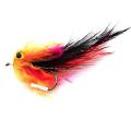 1pcs/bag  Trout Steelhead Salmon Pike Streamer Fly Size 4# Hook