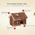 Wooden Exquisite House with Chimney for Hamster Chinchillas Pigs