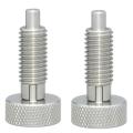 Hand Retractable Spring Plunger with Knurled Lock-out M8x1.25 ,2 Pcs