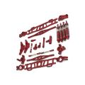 Metal Accessories Steering Block Shock Absorber Suspension Arm,red