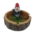 Gnome Ashtray Smoking Dwarf Resin Craft Ornament Home Decoration