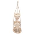 3 Tier Hanging Fruit Basket Bohemia Handmade Cotton Rope Woven Basket