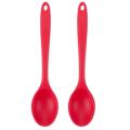 Colour Works Silicone Mini Deep Spoon, 20 Cm - Red
