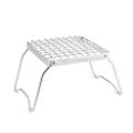 Upgrade Folding Leg Campfire Grill Grate,stainless Steel