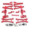 Metal Upgrade Parts Kit Swing Arm Steering Cup for Haiboxing Hbx,red