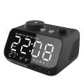 Usb Charger Led Digital Alarm Clock with Fm Radio, (black)eu Plug