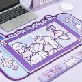 Rabbit Mouse Pad and Wrist Rest Set Rubber Base for Writing Office