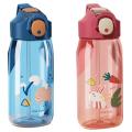 550ml Water Bottle with Straw Leak-proof for Kids,red