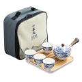 Ceramic Set Portable Travel Tea Set for Travel Family Outdoor B