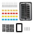 100a 12-way 1-in 12-out Ato Atc Fuse Vehicle Waterproof Fuse Box