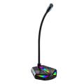Gaming Rgb Desktop Usb Microphone for Streaming Youtube Podcast