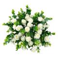 3 Pack Artificial Silk Rose for Diy Home Wedding Party (white)