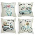 Spring Pillow Covers Set Of 4 Farmhouse Decorative Pillow Covers